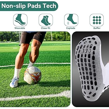 サッカーソックス Amazon | ZXOLDZX 2/4/6組 メンズ サッカーソックス グリップ